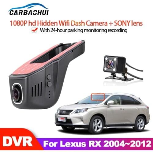 Car DVR Wifi Video Recorder Dash Cam Camera For Lexus RX 2004~2008 2009 2010 2012 high quality Night vision full hd 1080P CCD