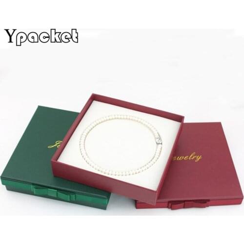 Big Size 19x19x4cm Square Jewelry Organizer Box Rose Red Necklace Pendant Display Cases Drak Green Bracelet Storage Gift Boxes