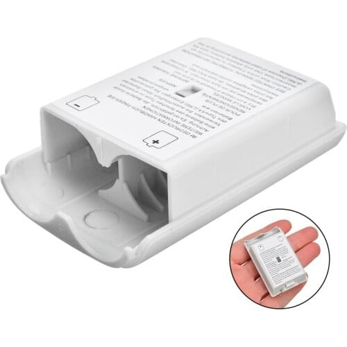Newest White AA Battery Back Cover For XBOX 360 Battery Case Wireless Controller Rechargeable Battery Cover