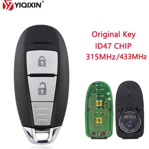 YIQIXIN OEM 315MHz/433MHz For Suzuki Swift SX4 Vitara 5-Cross S-Cross 2010-2016 Remote Car Key ID47 Chip TS008/TS007 2 Button