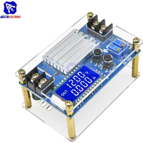 Diymore DC-DC DC 9 -45V to 10 -50V 5A Step Up Power Supply Module Adjustable Boost Adapter CV/CC Converter LCD Display with Case