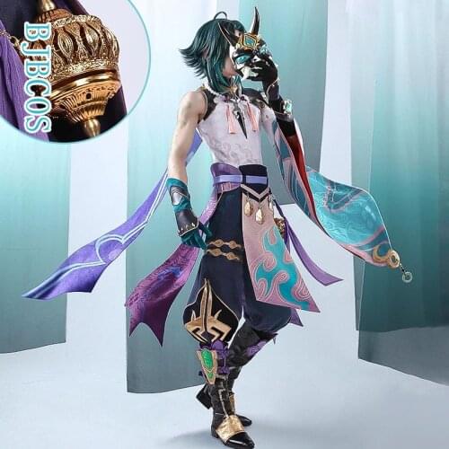 Genshin Impact Xiao Cosplay Costume Game Suit Uniform Halloween Party Outfit For Women Men 2021 New