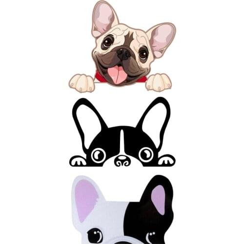 Creative Fridge Magnets Bulldog Sticker Animal Magnet Windows Car Sticker Decor Refrigerator Decoration Stationery Gifts