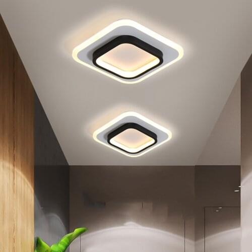 Minimalist Round Square Led Ceiling Light Lustre Art Decor Corridor Aisle Bedside Light Indoor Ceiling Lamp Small Night Light