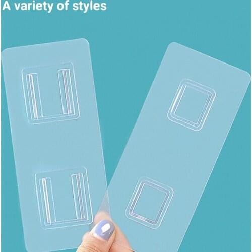 Multi-function Hook Double-sided Adhesive Wall Hooks Non-marking Sticky Hooks Punch-Free Double-sided Sticker Hook On The Wall