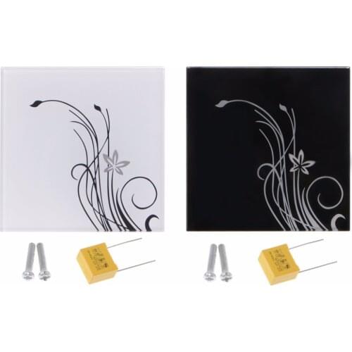 BGEKTOTH Wall Light Touch Switch Smart Home Automation Multi Function Glass Panel 86Type Black White