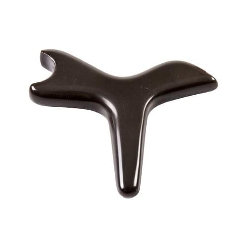 Natural brown Xuanhuang scraping stone needle for foot acupuncture massage treatment