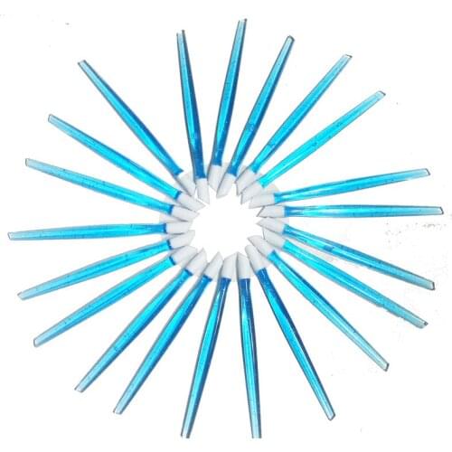 2019 New 5pcs/lot 10mm Soft Nail Cuticle Pusher Plastic Rubber Blue Available High Quality Nail Tools Wholesale