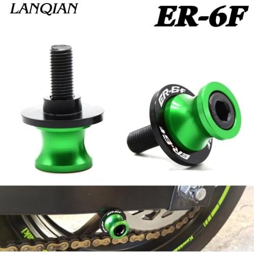 Free shipping Motorcycle CNC Stands Screws Swingarm Spool Slider for kawasaki ER6N ER-6N ER6F ER-6F