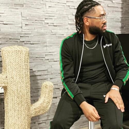 Palm Angels side striped stand collar zipper men and women casual sports