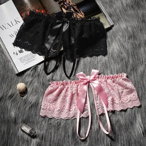 Sexy Womens Underwear Hot Erotic Panties Lace See-through Low Waist Thong Open C Underwear No Rot Panties