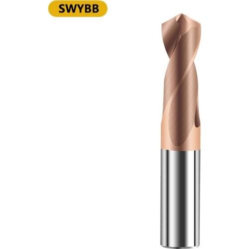 B&btools Bb2055 55°alloy Drill Nozzle 1-9mm Hardened Steel Perforated Tungsten Steel Coated Twist Drill, Total Length 120mm