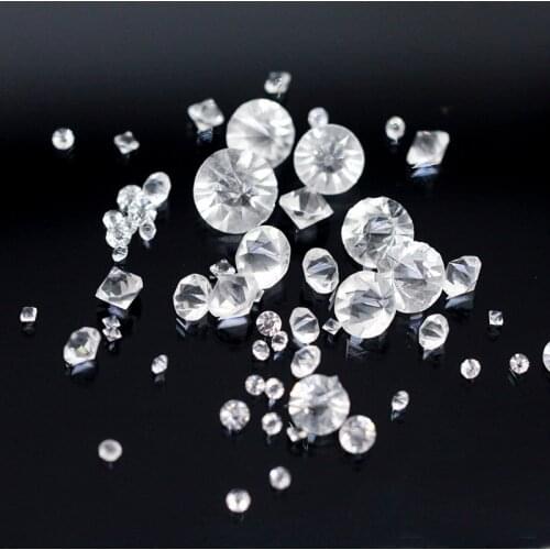 Ss4-ss38 Transparent Crystal Rhinestone diamante Round Double PointBack glass stone Gem Table Confetti Wedding stage Decorations