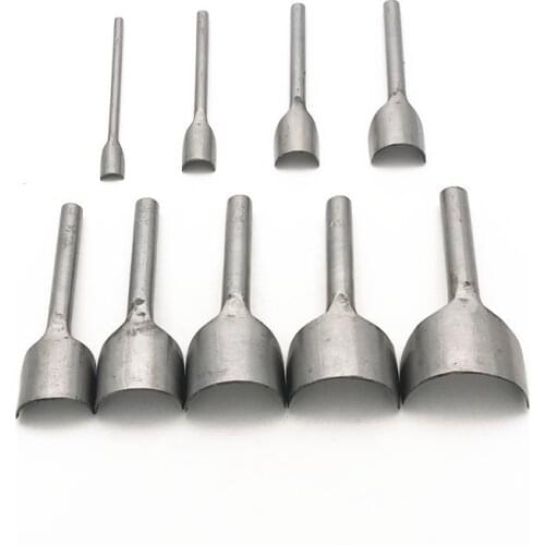 Steel Leather Craft Half Round Cutter Punch Strap Tools Belt Wallet End Tactical Garden DIY Handwork Tools 5-50MM