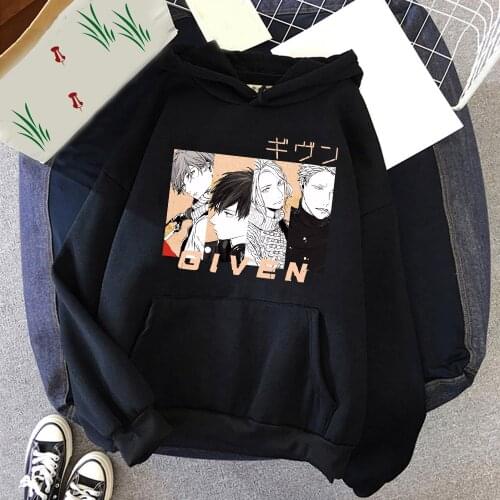 Hoodies Sweatshirt Harajuku Given Print Hoodie Anime Sato Mafuyu Uenoyama Ritsuka Nakayama Haruki Kaji Akihiko Street Style Top