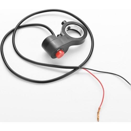7/8" Universal Motorcycle E-Bike Handlebar Horn Switch Red Button Control Replacement Hom Switches Accessories