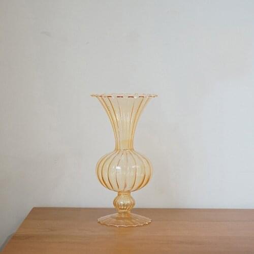 Flower Vase for Home Decor Glass Vase Flower Terrarium Glass Containers Table Ornaments Handmade Vase Nordic