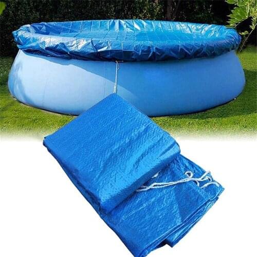Waterproof Swimming Pool Covers Insulation Film Solid Color Round UV-resistant Protective Cover
