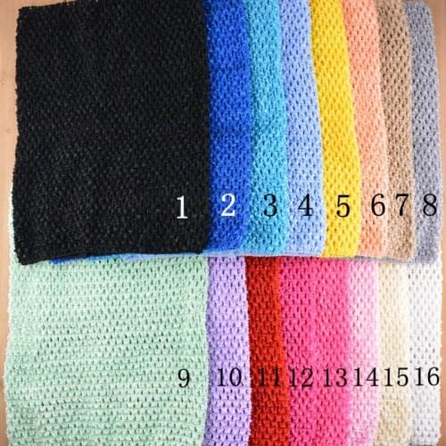 1pcs Stretch 12 Inch Crochet Tube Top 24x32cm Waistband Headband Tutu Supplies Tube Tops Cute Wrapped Chest Fashion Accessories