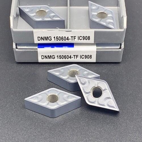 10PCS DNMG150604-TF IC907/908 DNMG150608-TF IC907/908 external metal turning tool CNC turning tools lathe cutting tool