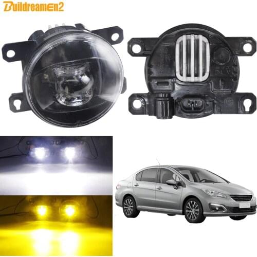 30w 8000LM LED Fog Light For Peugeot 408 2017 2018 Car H11 Front Bumper Fog Lamp Daytime Running Light DRL 12V Accessories