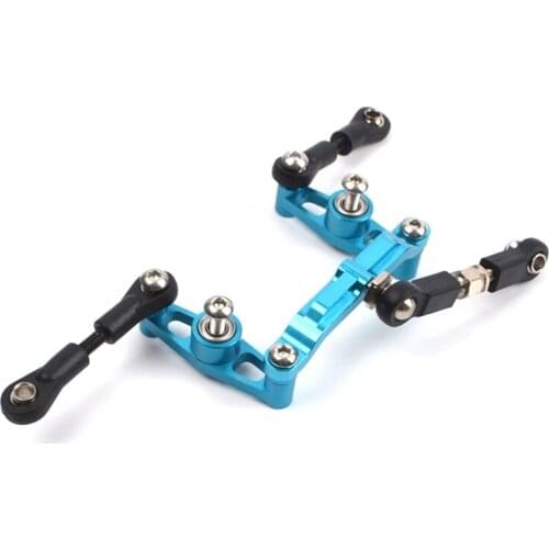 Aluminum Alloy Ball Bearing Crank Steering Set for Tamiya TT02 TT-02 TT02D TT-02D 1/10 RC Car Upgrade Parts Accessories