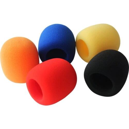 Bolymic 5 Pack Assorted Colors Quality Foam Microphone Windscreens for Shure sm58 microfoon