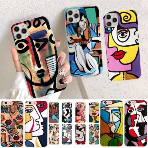 YNDFCNB Picasso abstract Art painting Phone Case for iPhone 11 12 pro XS MAX 8 7 6 6S Plus X 5S SE 2020 XR case