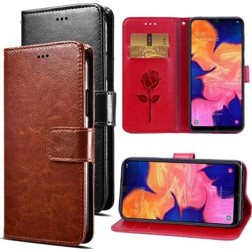 Flip Case For Samsung Galaxy A01 A10 A10e A10s A20 A20e A30 A40 A50 Cover PU Leather Shell Magnetic Case Protective Funda Etui