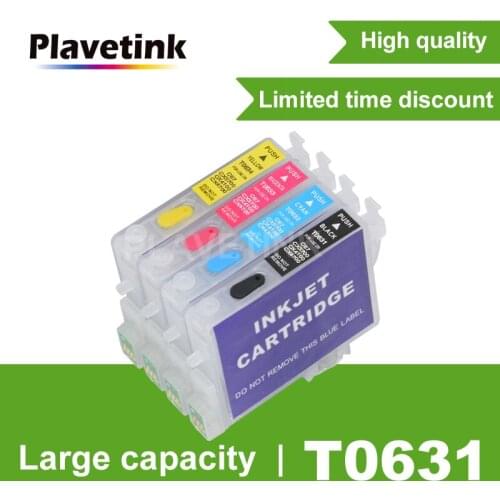 Plavetink T0631 Refill Ink Cartridge For Epson Stylus C67 C87 C87 Plus CX3700 CX4100 CX4700 CX5700F CX7700 Printer