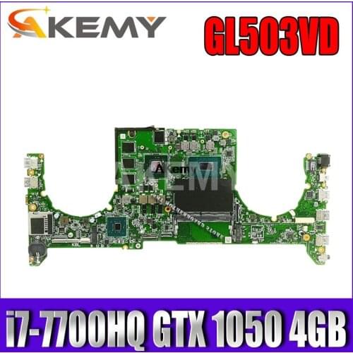 DABKLAMB8B0 Motherboard For Asus GL503VD GL503V laptop Motherboard Mainboard GTX 1050 4GB i7-7700HQ