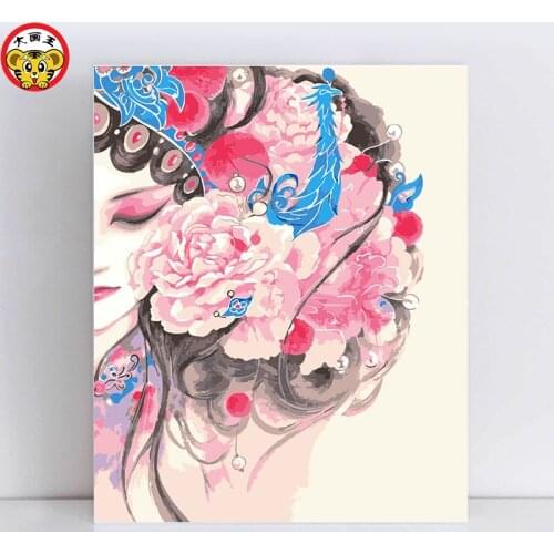 Painting by numbers art paint by number home decor coloring on canvas and frame number drama art