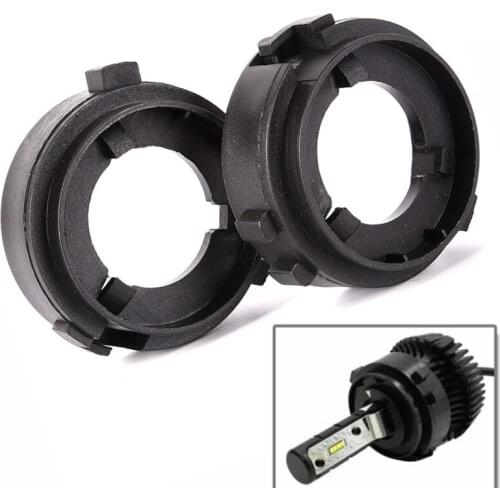 2Pcs/set Durable LED H7 Bulb Holder Adapter Kit Headlights Bulbs Base Holders Adapters for VW Golf 6