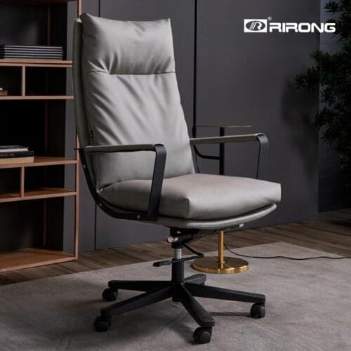 Modern Design Leather Household Armchair Furniture Grey Computer Game Chair Office Executive Officce Swivel Lift Director Chair