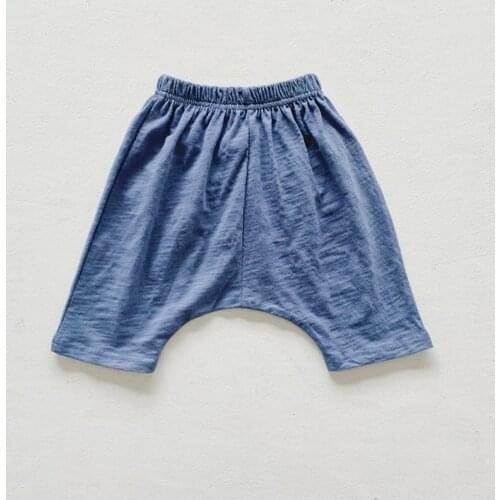Toddlers Kids Clothes 2021 Summer Baby Boys Loose Shorts Bamboo Cotton Children Pants BB67