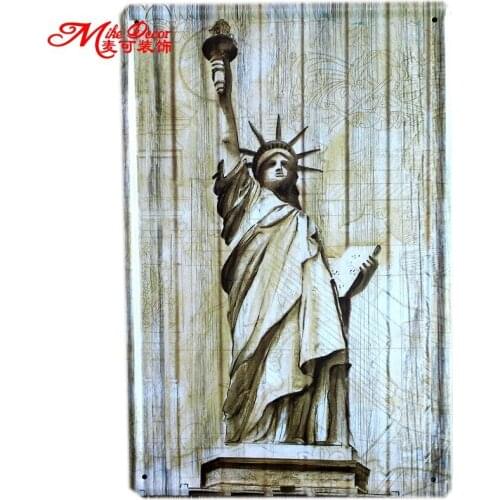 [ Mike86 ] Retro The statue of liberty Metal Painting all House Decor Vintage Tin Sign Art A-465 Mix Order 20*30 CM