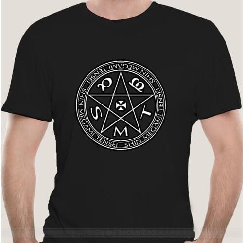 Male brand teeshirt men summer cotton t shirt Shin Megami Tensei Persona IV Witch Demon Game Anime T Shirt Tee