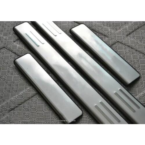 ACCESSORIES FIT 2007 2008 2009 2010 2011 2012 for MITSUBISHI OUTLANDER STAINLESS DOOR SILL PLATE TRIM SCUFF PANEL PROTECTOR STEP