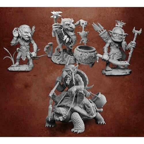 New Unassembled 1/32 ancient fantasy crew include 4 Resin Figure Unpainted Model Kit