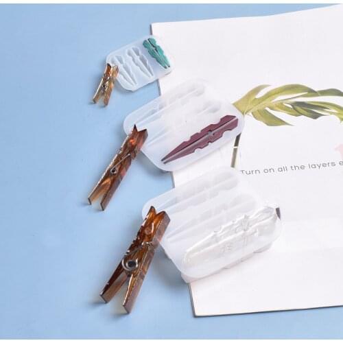 2020 New Transparent Silicone Mould Dried Flower Resin Decorative Craft DIY Multifunctional clip Mold resin molds for jewelry