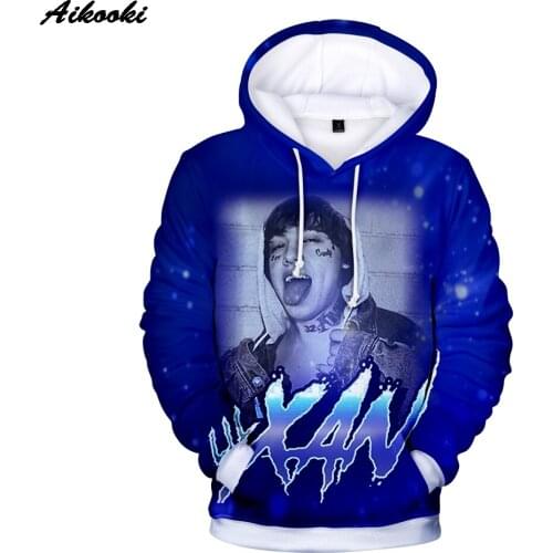Coats Hoodies Print Fashion Spring Men/women Boys 3D Lil Xan Xanarchy Sweatshirt Men Casual Full Aikooki Piece Regular Thin