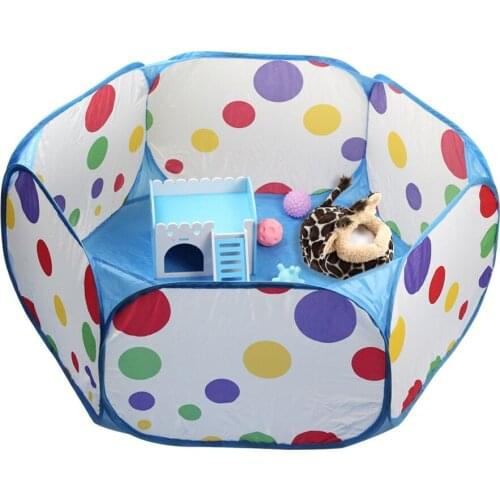 1pc Portable Collapsible Pet Tent Dog House Cage Indoor Cat Hedgehog Fence Tent Outdoor Game Puppy Dog House for Hamster Rabbit