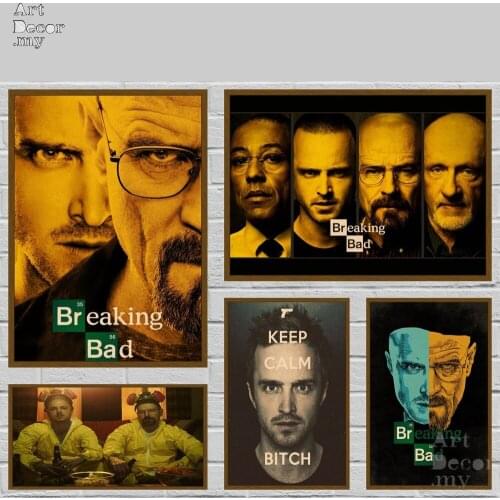 Breaking Bad Retro Kraft Paper Movie Poster For Home Art Decoration Posters