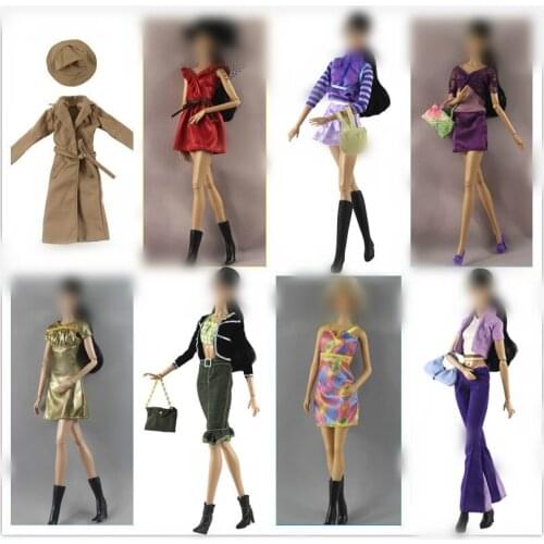 30cm Doll Dress Fashion Clothes handmade outfit For Barbie Doll for licca Accessories Baby Toys Best Girl' Gift