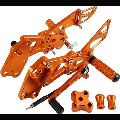 NICECNC Footrest Footpegs Rearset For KTM RC 390 125 200 2014 2015 2016 2017 2018 2019 2020 Adjustable Left Right Rear Set Motor