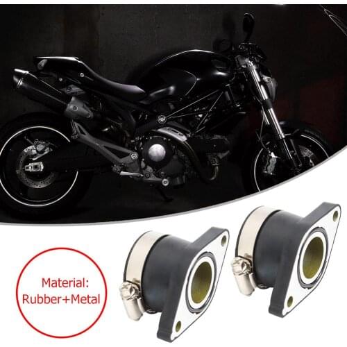 Rubber+Metal Carburetor Intake Manifold Rubber and Metal Joint Boot for Yamaha TT350 1986-1987 and XT350 1985-2000