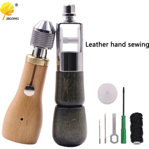 Leather hand sewing machine sewing machine DIY leather art leather carving stitching tool cow leather leather carving tool