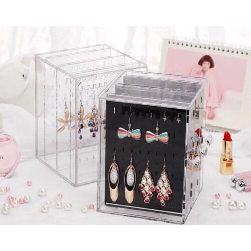 Collapsible Transparent Dust-Proof Storage Of jewelry Necklace Earrings Bracelet Pendant Organizer Jewelry Display Stand