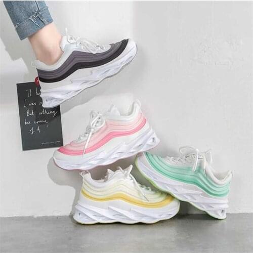 Womens Dad Shoes Women Sneakers Fashion White Sports Shoe 2021 Mesh Platform Female Footwear Tennis Tenis Plataforma