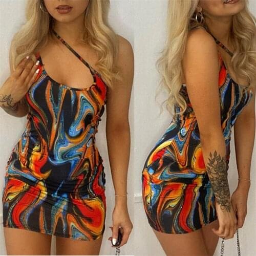 CHRONSTYLE Women Sexy Bodycon Mini Dress Deep V Neck Cutout Party Dress One Shoulder Ruched Drawstring Short Vestidos Clubwear